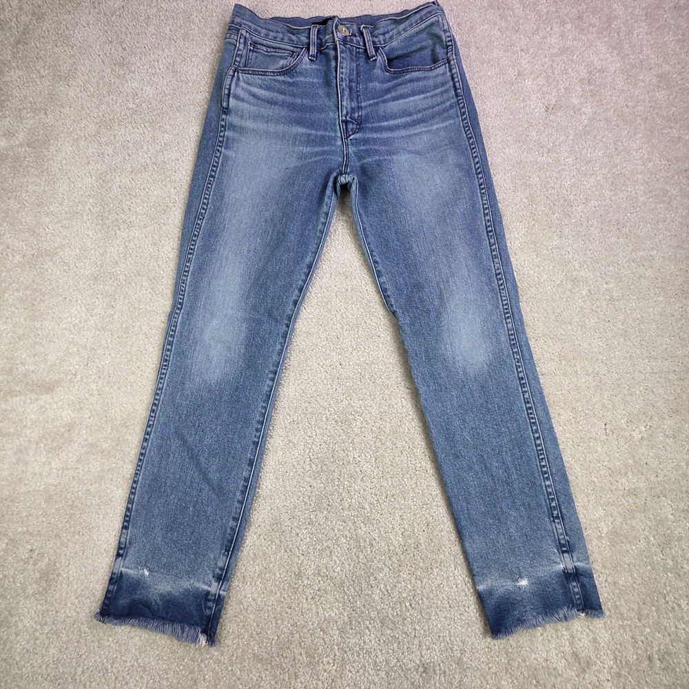 3x1 NYC Jeans Womens‎ High Rise Shredded Crop Size 25 Distressed Fade